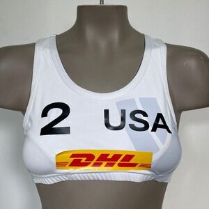 Hailey Harward #2 USA Beach Volleyball Team USAV Match Issue Top Bra Women's XL